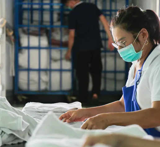 Commercial Laundry Shutterstock 1813852817